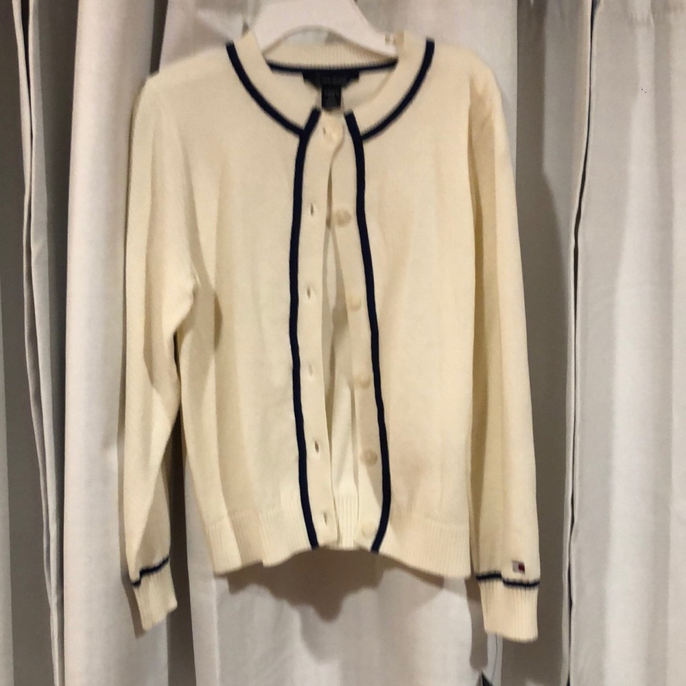 Tommy Hilfiger button up sweater new with tag